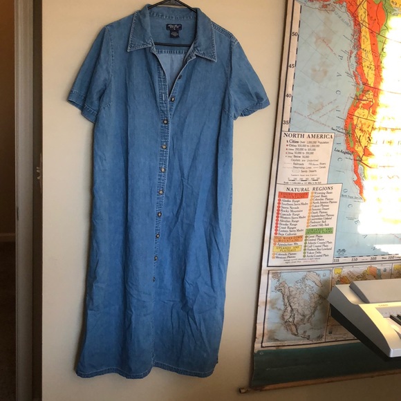 eddie bauer denim dress